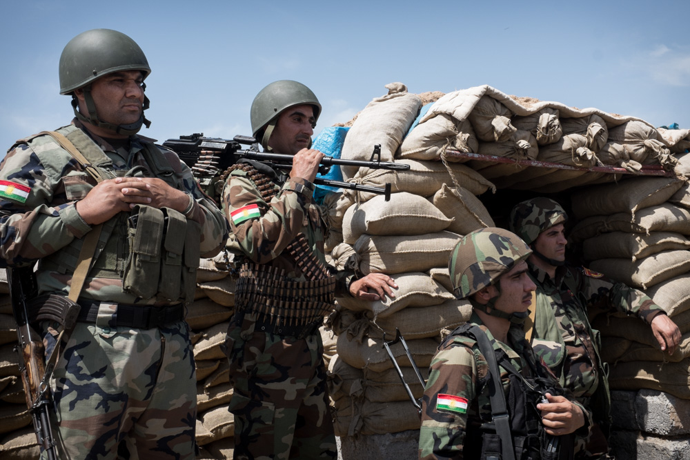 Peshmerga offensive during the liberation of the Turkmen village of Bashir, southern Kirkuk Province, April 30, 2016. (Photo: Kurdistan24/Alexandre Afonso)